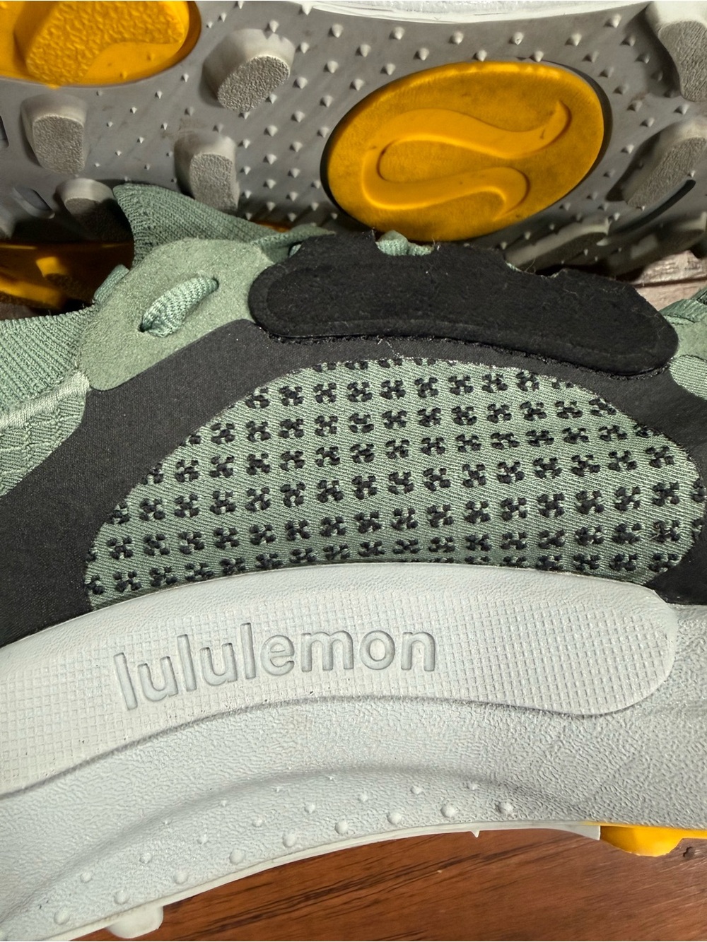 Lululemon Green & Yellow Athletic Sneakers - Picture 15 of 16